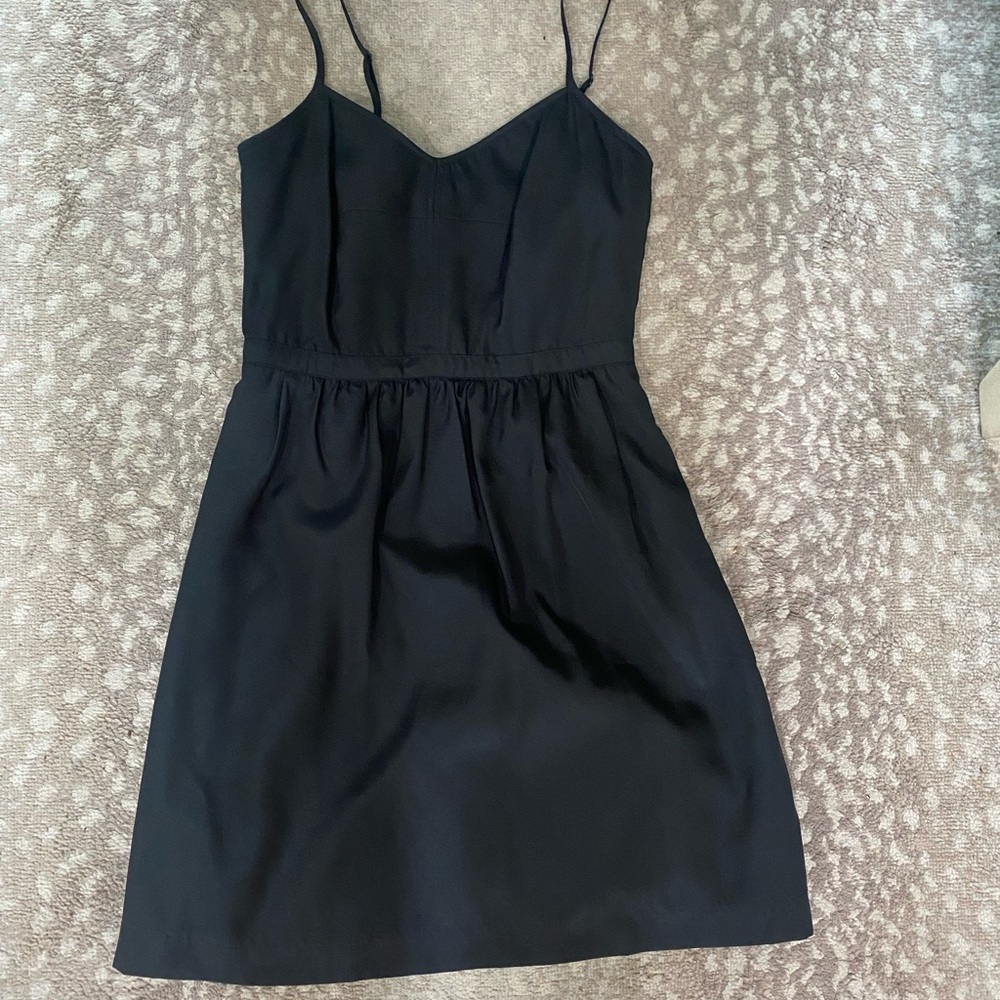 Jcrew black dress size 0 euc